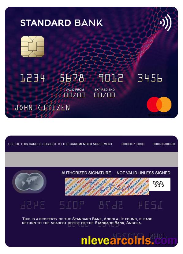 Angola Standard Bank mastercard